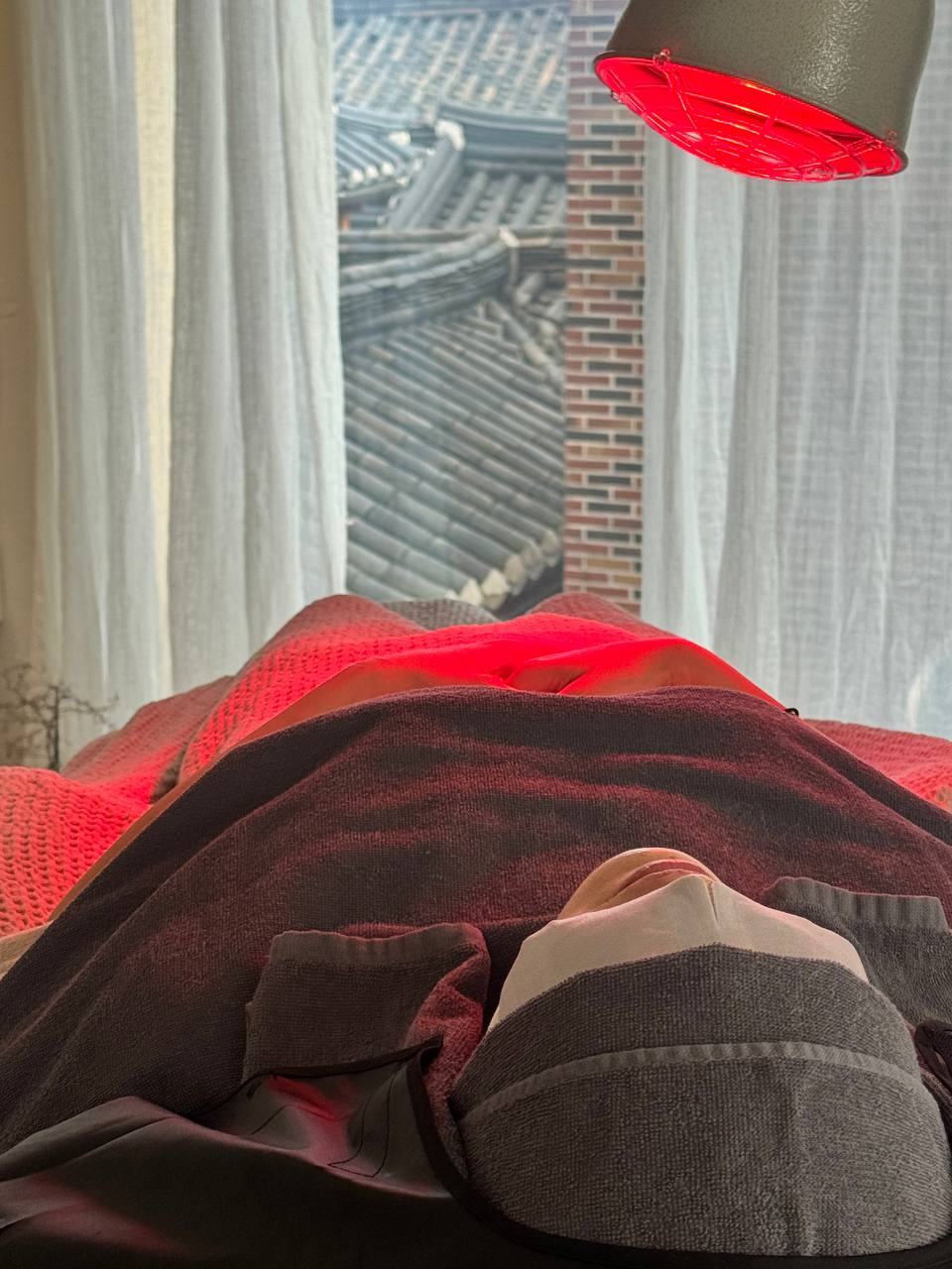 Rest beneath a warm lamp